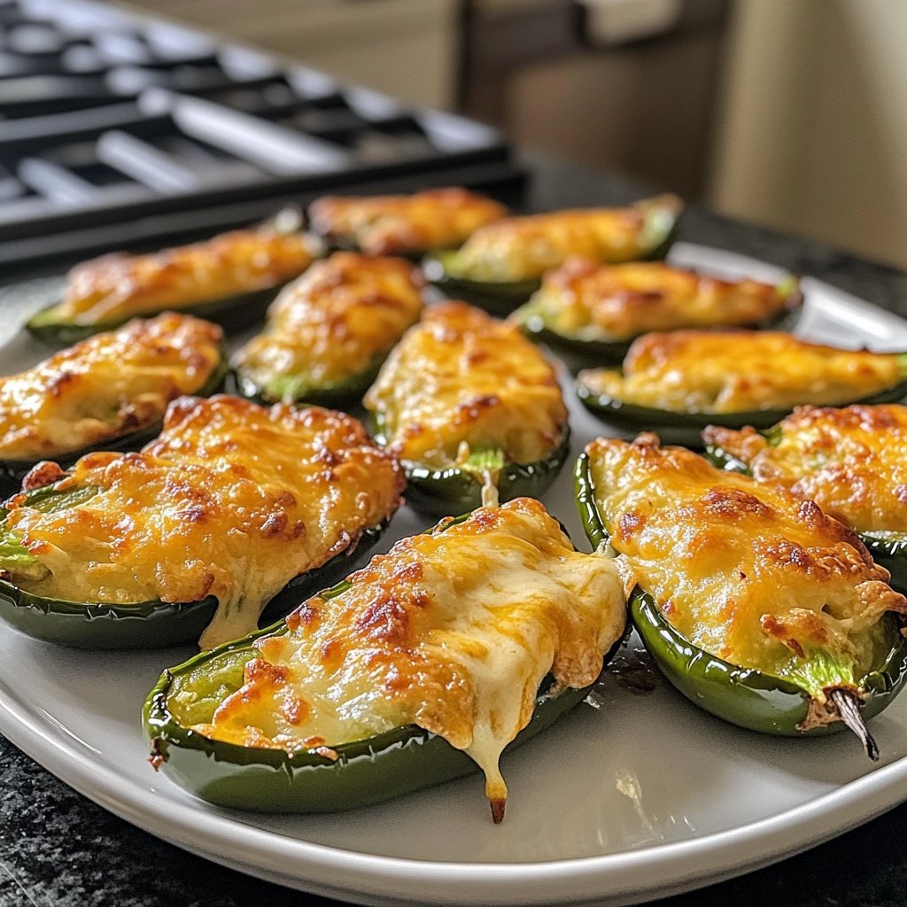 Jalapeno Poppers with Cheddar and Garlic