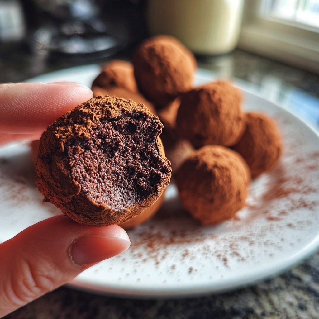 Rose Flavored Chocolate Truffles