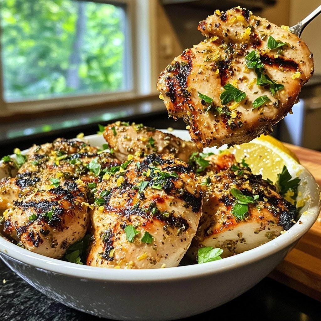 Grilled Lemon Herb Chicken Bowl